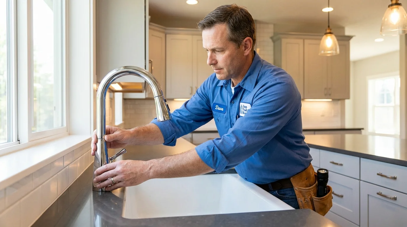 Kitchen faucet installation by Johns Plumbing LLC in Gillette