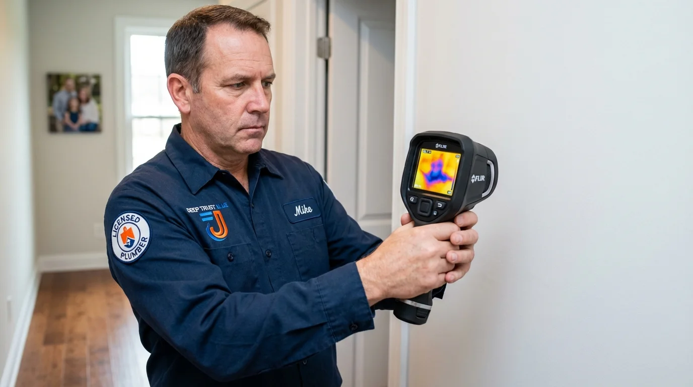 Thermal imaging leak detection by Johns Plumbing LLC in Gillette